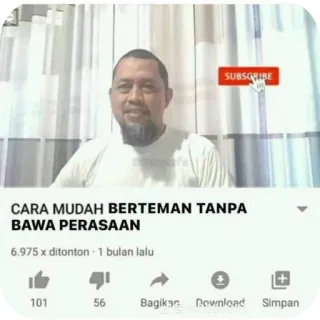😏 CARA MUDAH BERTEMAN TANPA BAWA PERASAAN telegram sticker