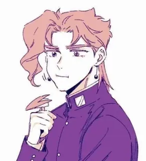 🙂 Noriaki Kakyoin JoJo's Bizarre Adventure Anime, Manga, Noriaki Kakyoin, JoJo's Bizarre Adventure, Personnage, Illustration telegram sticker