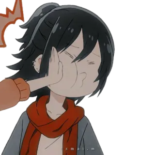 💢 Anime, Schiaffo, Violenza, Cartone animato, Guancia, Colpo telegram sticker