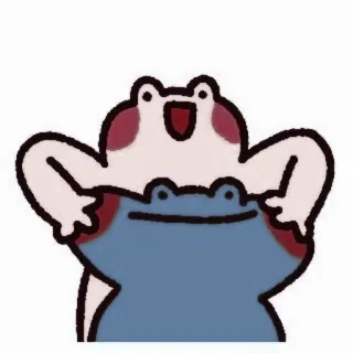 💌 лягушка, животное, мультфильм, милый, амфибия telegram sticker