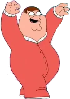 😃 Peter Griffin Family Guy 卡通, 搞笑, 喜剧, 彼得·格里芬 telegram sticker