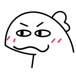 🦖 kartun, lucu, marah, wajah, karakter, gambar, minimalis, sketsa whatsapp sticker