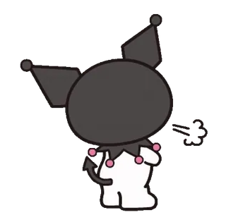 ⭐ Kuromi 库洛米, 动漫, 卡通, 恶魔, 角色 telegram sticker