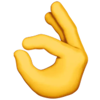 👌 ok, 오케이, 이모지, 손, 제스처 telegram sticker