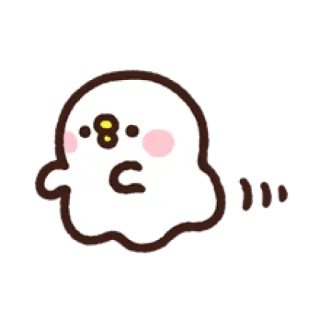 👻 süß, geist, kawaii, gruselig, animiert telegram sticker