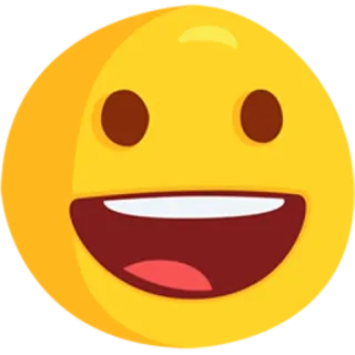 😀 emoji, sourire, joyeux, jaune, visage, gai telegram sticker