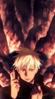 🚚 Gojo Satoru Jujutsu Kaisen Аниме, Манга, Годжо Сатору, Магическая битва, Персонаж, Колдун whatsapp sticker