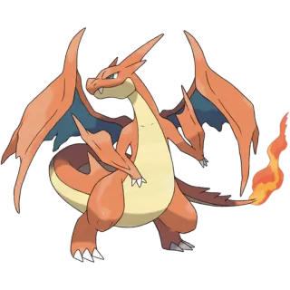 🔥 Charizard Pokemon pokemon, charizard, fire, dragon, monster, game, animal, orange telegram sticker