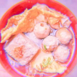 🍥 food, meatballs, wonton, soup, asian food telegram sticker
