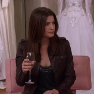 🍕 Robin Scherbatsky How I Met Your Mother phụ nữ, váy, cocktail, cô dâu, đám cưới telegram sticker