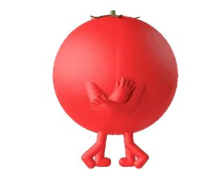 💋 tomate, dedo corazón, grosero, gesto, fruta, ofensivo whatsapp sticker