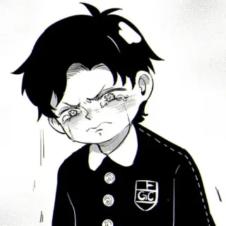 😭 Damian Desmond Spy x Family weinen, anime, manga, traurig, damian desmond, spy x family telegram sticker