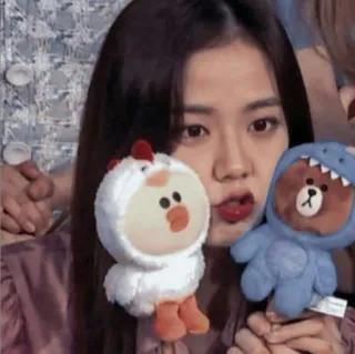 😚 Wanita, Boneka ayam, Boneka beruang hiu, Kpop, Asia, Lucu, Boneka whatsapp sticker