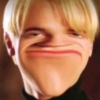 😐 meme, funny, distorted face, humor, portrait telegram sticker