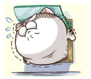 😾 Katze, Sticker, Cartoon, Süß, Lustig, Tier, Haustier whatsapp sticker