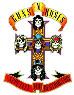 🔫 Appetite for Destruction GUNS N' ROSES
APPETITE FOR DESTRUCTION guns n roses, albumcover, rockmusik, bandlogo, schädel whatsapp sticker