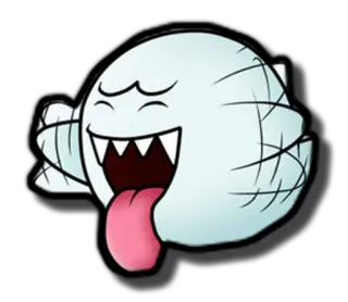 👻 Boo 幽灵, 鬼, 任天堂, 电子游戏, 贴纸 telegram sticker