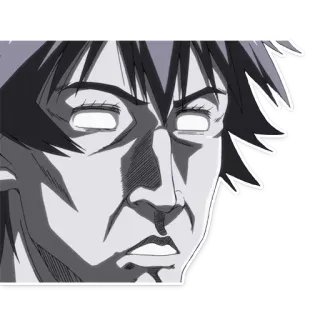 🥴 Gesicht, Ausdruck, Anime, Figur, Sticker whatsapp sticker