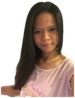 😉 wanita, orang, potret, kasual, gadis whatsapp sticker
