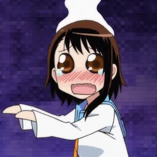 😭 anime, character, crying, sad, kawaii telegram sticker