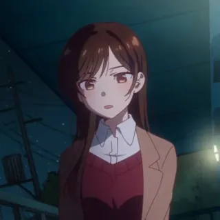 🌷 Chizuru Ichinose Rent-A-Girlfriend Anime, Manga, Chizuru Ichinose, Rent-a-Girlfriend, Kreskówka, Animacja telegram sticker