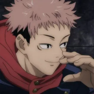 🍂 Yuji Itadori Jujutsu Kaisen Anime, Charakter, Jujutsu Kaisen, Yuji Itadori whatsapp sticker