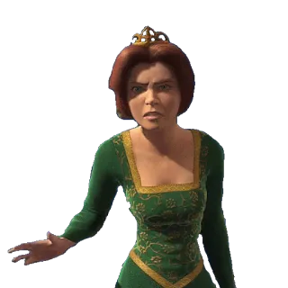 😩 Princess Fiona Shrek Desenho animado, Princesa, Ogro, Irritado, Conto de fadas whatsapp sticker