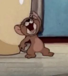 😂 Jerry Tom and Jerry Desenho animado, Rato, Feliz, Animação, Jerry telegram sticker