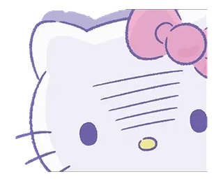 💞 Hello Kitty Hello Kitty, lindo, kawaii, dibujos animados, personaje, pegatina whatsapp sticker