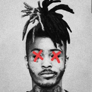🖤 XXXTENTACION rapper, muziek, xxxtentacion, portret telegram sticker
