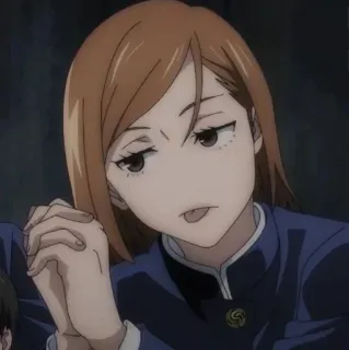 ➿ Nobara Kugisaki Jujutsu Kaisen Anime, Jujutsu Kaisen, Nobara Kugisaki, Personnage, Fille, Étudiante telegram sticker