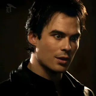 🍸 Damon Salvatore The Vampire Diaries TV serie, Vampier, Bovennatuurlijk, Drama, Mysterie telegram sticker