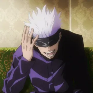 🥡 Satoru Gojo Jujutsu Kaisen anime, jujutsu kaisen, gojo satoru, gojo, satoru telegram sticker