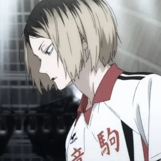 🧼 Kenma Kozume Haikyuu!! 駒 Anime, Haikyuu, Kenma Kozume, Sport, Siatkówka, Postać, Ilustracja telegram sticker