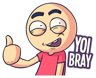 👍 YOI BRAY Desenho animado, Personagem, Sticker, Joinha, Positivo, yoibray telegram sticker