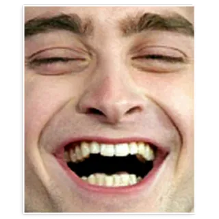 😸 Gesicht, Lachen, Ausdruck, Lustig, Meme telegram sticker
