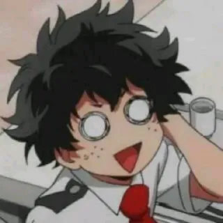 😅 Izuku Midoriya My Hero Academia Anime, My Hero Academia, Izuku Midoriya, Deku, Cartoon, Manga, Lustig telegram sticker