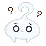 ❓ ผี, เศร้า, น่ารัก, น่ากลัว, การ์ตูน, ฮาโลวีน whatsapp sticker