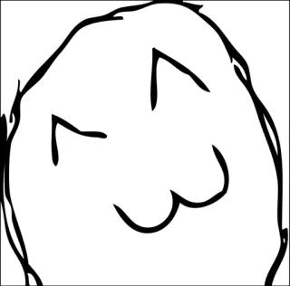 😂 Meme, Visage, Joyeux, Drôle, Gribouillage telegram sticker