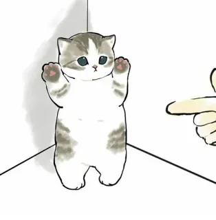 💗 kot, kociak, słodki, zwierzę, zwierzak, rozbrykany telegram sticker