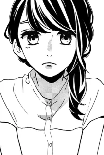 😞 anime, girl, manga, portrait whatsapp sticker