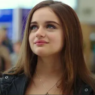 😍 Joey King actress, portrait, woman, celebrity telegram sticker