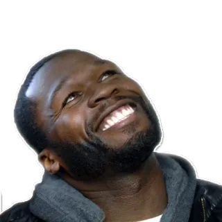 😀 50 Cent rapper, beroemdheid, portret, man, 50 Cent telegram sticker