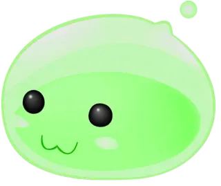 🤢 slime, green, cartoon, cute telegram sticker