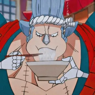 🌊 Anime, Essen, Ramen, Schüssel, Essstäbchen telegram sticker