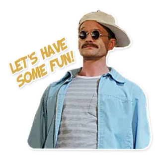 😎 LET'S HAVE SOME FUN! amusant, fête, bons moments, fête, humour, joyeux telegram sticker