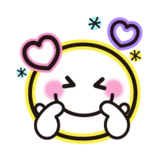 ❤️ cute, kawaii, emoji, expression, heart, love whatsapp sticker