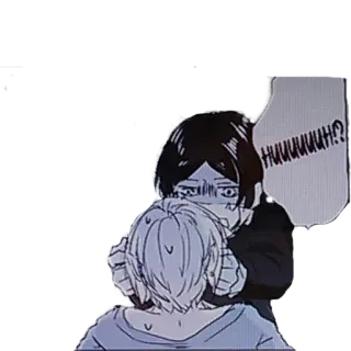 😠 HUUUUUUH!? Anime, Mangá, Choque, Expressão, Surpresa, Arte telegram sticker