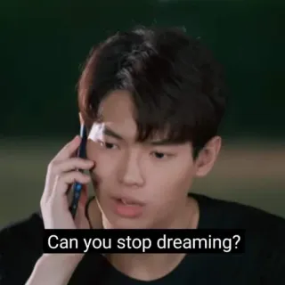 😶 Can you stop dreaming? telegram sticker