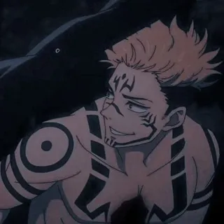 🌟 Ryomen Sukuna Jujutsu Kaisen Anime, Manga, Sukuna, Dämon, Fluchgeist telegram sticker